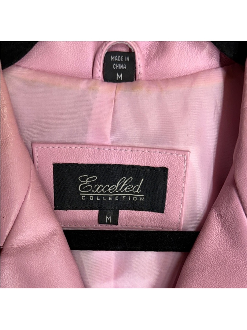 Excelled Collection Fully Lined Pink Leather Women's Blazed Button Up Jacket - Picture 4 of 13